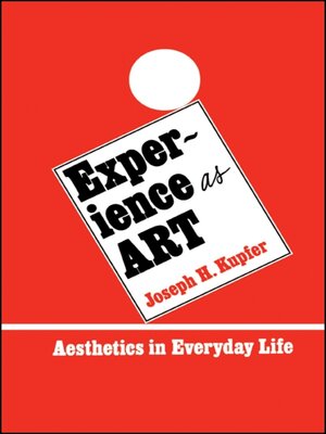 cover image of Experience as Art
